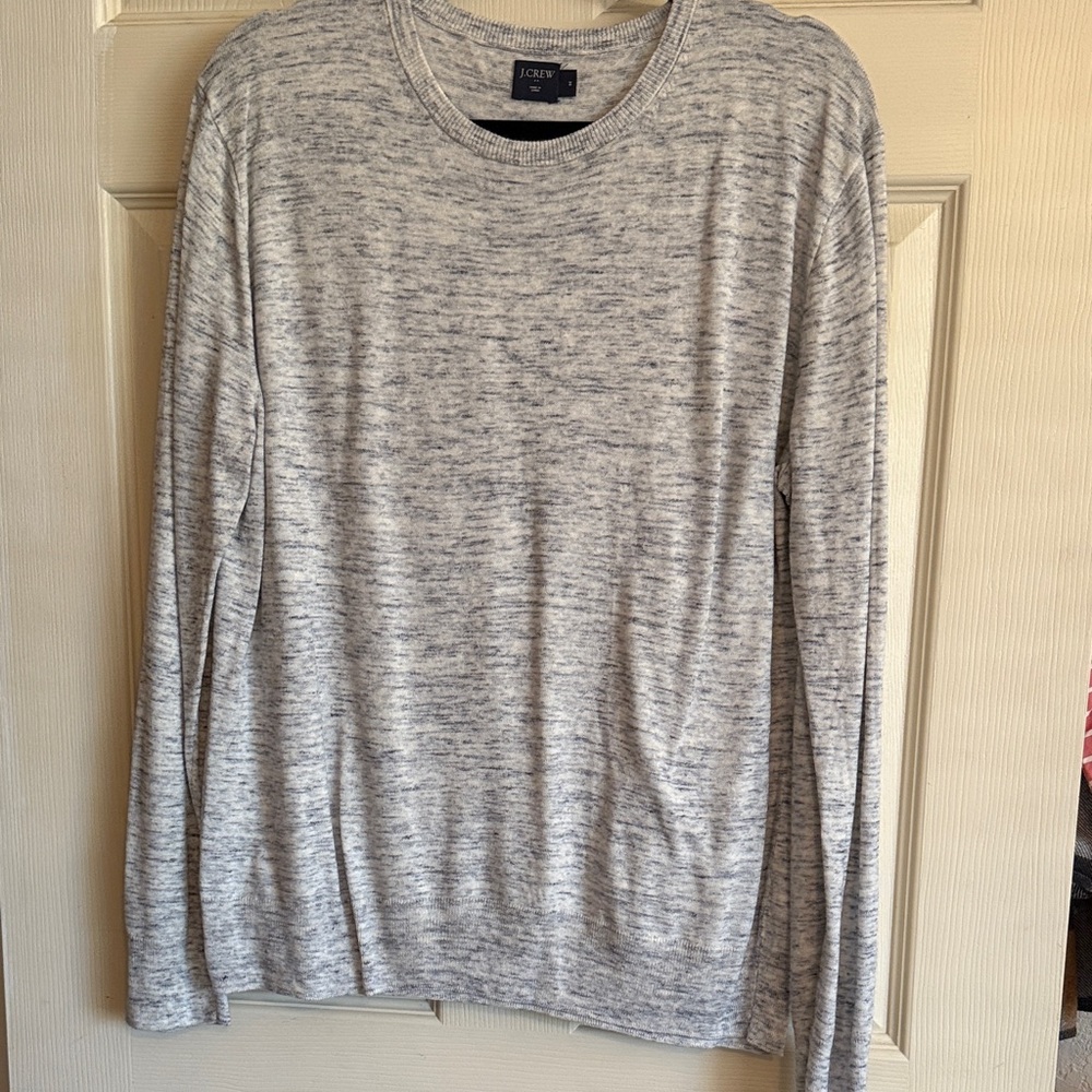 J. Crew Heathered Blue/Gray Long Sleeve Top